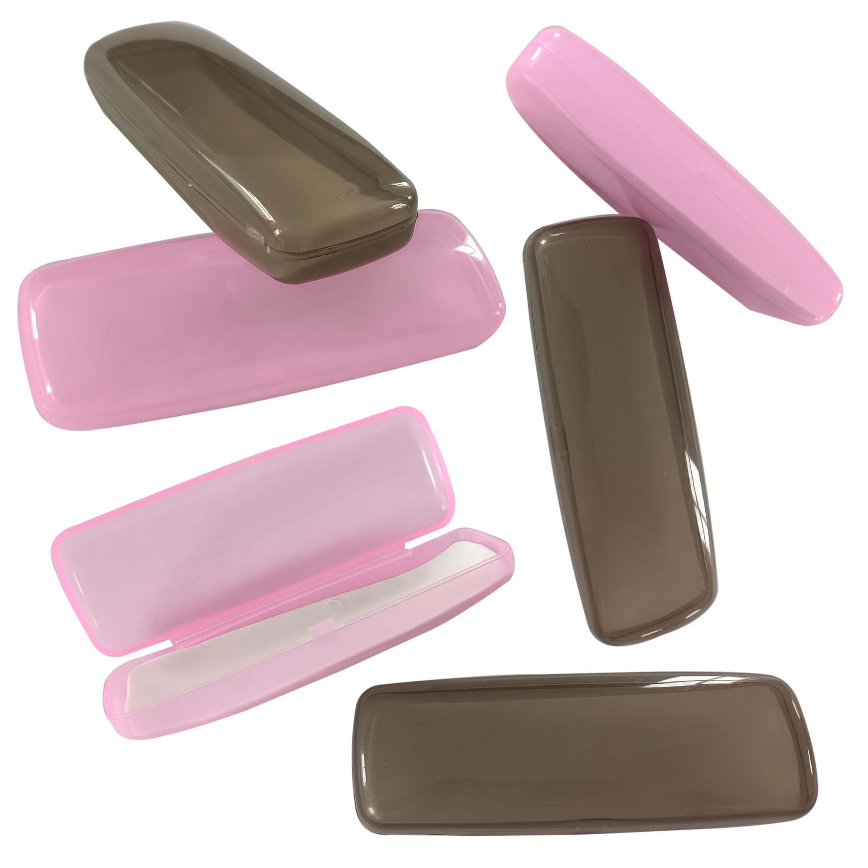 Estuche De Plástico Para Lectores En Gris Y Rosa 060051145
