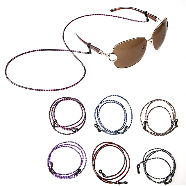 Cordón de algodón encerado para gafas bicolor